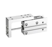 RISWEKFW Series Type Compact Slide Table Air Cylinder Bore 6/10/16/20mm Stroke 5/10/15/20/25/30/40/50/60mm for Mask Machine(Stroke 30mm,MXH 6mm Bore)