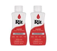Rit 2 x 237ml Dye Multi-Purpose Liquid - Scarlet Red - Ideal for Clothing, Accessories, Decoration and Much More