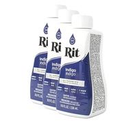 Rit 88670PK03 Indigo All-Purpose Liquid Dye, 236ml Volume, Pack of 3