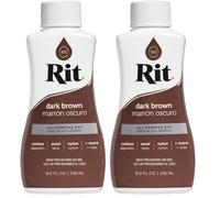 Rit All Purpose Liquid Dye Dark Brown 236ml (Pack of 2)