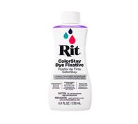 Rit ColorStay Dye Fixative enhances and retains colours, reduces bleeding, ideal for most fabrics, for dyeing projects, for newly dyed fabrics, for more durability