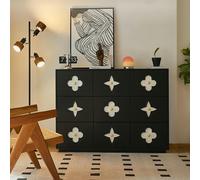 Rit Concept Amalia Narrow Sideboard, Art Deco Sideboard, Black