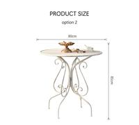 Rit Concept Antonia Outdoor Garden Dining Table Set, Iron - Option 2 Garden Table
