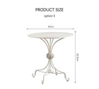 Rit Concept Antonia Outdoor Garden Dining Table Set, Iron - Option 3 Garden Table