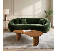 Rit Concept Aragon Curved Wood Coffee Table - 90x60cm