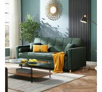 Rit Concept BH155 Three Seater Sofa Bed, Leathaire - Dark Grey - 210cm