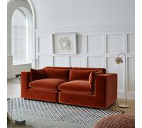 Rit Concept Cantu Loveseat Sofa, Two Seater Sofa, Velvet - Green