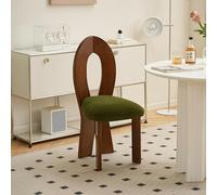 Rit Concept Caradoc Mermaid Dining Chair, Oak & Velvet - Black - 4