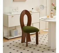 Rit Concept Caradoc Mermaid Dining Chair, Oak & Velvet - Walnut - 6