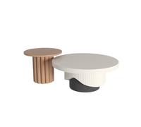 Rit Concept Cecily Living Room Set Round Nesting Coffee Table Set - Option B - 50+70CM