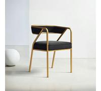 Rit Concept Dwight Dining Chair, Gold Legs - Pink - 6