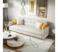 Rit Concept Elijah Four Seater Sofa Bed, Leathaire - Blue - 222cm