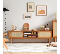 Rit Concept Elijah Rattan TV Stand, Oak - 150cm - 1