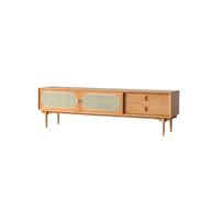Rit Concept Elijah Rattan TV Stand, Oak - 180cm - 2