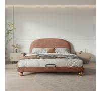 Rit Concept Fatima Bed For Girl, King Size Bed - King Size - Khaki - Velvet