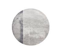 Rit Concept Grey and White Moon Rug, Various Styles Available - 2.4m - D