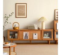 Rit Concept Gwendolyn Rattan TV Stand - 150cm - Glass Door