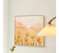 Rit Concept Healing Style Bedroom Mural Wall Art, Rectangle - 30*40cm - D