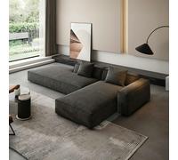 Rit Concept Hoshi HB12 Three Seater Corner, Four Seater Corner Sofa, Leathaire - Left Hand Facing - Three Seater Corner 290cm - Dark Grey
