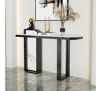 Rit Concept Huli Metal Modern Console Table, Black & White - 160cm