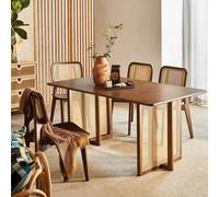 Rit Concept Isla Dining Table, Rattan & Solid Wood - 200 x 85cm