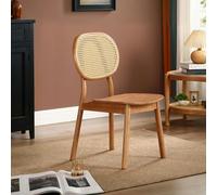 Rit Concept James Rattan Dining Chair, Solid Wood - C