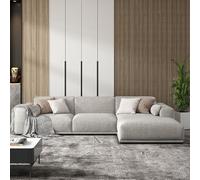 Rit Concept Koch Three Seater Corner, Four Seater Corner Sofa, Linen - Left Hand Facing - Grey - Three Seater Corner 306cm