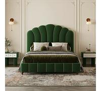 Rit Concept Leocadia King Size Bed, Super King Size Bed, Velvet - King Size - Dark Green