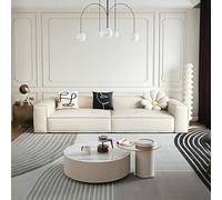 Rit Concept Milton Two Seater Sofa, Four Seater Corner Sofa, Leathaire - Cream - Two Seater 245cm