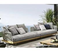Rit Concept Phyllis Rattan Outdoor Sofa Set, Two Seater Sofa, Outdoor Furniture, Grey - [Hot Combination] D + E