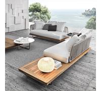Rit Concept Phyllis Rattan Outdoor Sofa Set, Two Seater Sofa, Outdoor Furniture, Grey - [Hot Combination] D + H