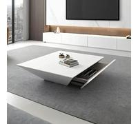 Rit Concept Saffron Coffee Table With Drawer, Walnut - Black