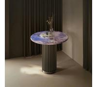 Rit Concept Tabitha Side Table, Purple & Marble & Aluminum Alloy