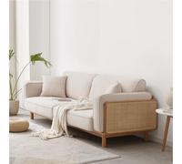 Rit Concept Villa Rattan Two Seater Sofa - Cream - Two Seater 227cm