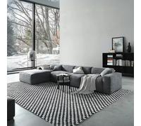 Rit Concept Zavia Two Seater, Three Seater Sofa, Linen - Grey - Single Seater