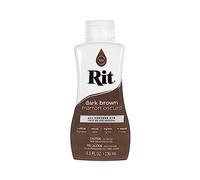 Rit Dye - 8 Oz. Liquid Fabric Dye for Clothing, Décor, and Crafts - Dark Brown (1 Pack)