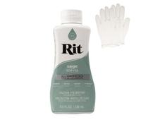 Rit Dye - Liquid Fabric Dye for Crafting, Clothing, and Décor - 8 oz. Bottle - Sage (Gloves Included)