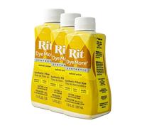 Rit Dye Liquid Synthetic 236ml Daffodil Yellow Pack of Three