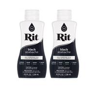 Rit Dye Multi-Purpose Liquid 8 OZ. | Great for Clothing, Accessories, Décor, and Much More | 2-Pack, Black