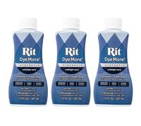 Rit DyeMore 7 Oz. Synthetic Liquid Fiber Dye for Clothing, Décor, and Crafts - Midnight Navy (3 Pack)