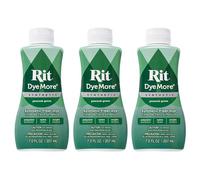 Rit DyeMore 7 Oz. Synthetic Liquid Fiber Dye for Clothing, Décor, and Crafts - Peacock Green (3 Pack)