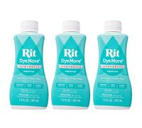 Rit DyeMore 7 Oz. Synthetic Liquid Fiber Dye for Clothing, Décor, and Crafts - Tropical Teal (3 Pack)