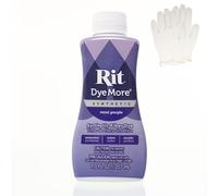 Rit DyeMore 7 Oz. Synthetic Liquid Fiber Dye Single Pack with Plastic Gloves for Clothing, Décor, and Crafts - Royal Purple