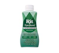 Rit DyeMore 7 Oz. Synthetic Liquid Fiber Dye Single Pack with Plastic Gloves for Clothing, Décor, and Crafts - Peacock Green