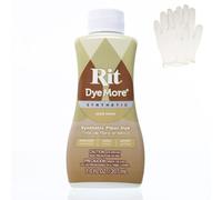 Rit DyeMore 7 Oz. Synthetic Liquid Fiber Dye Single Pack with Plastic Gloves for Clothing, Décor, and Crafts - Sandstone