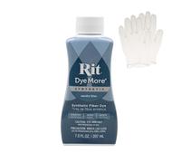 Rit DyeMore 7 Oz. Synthetic Liquid Fiber Dye Single Pack with Plastic Gloves for Clothing, Décor, and Crafts - Smoky Blue
