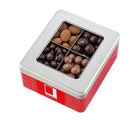 Rita Farhi Assorted Chocolate Coated Nuts Luxury Gift Tin 850g - Chocolate Covered and Cinnamon Dusted Mix Selection of Almonds, Hazelnuts, Ginger, Coffee Beans