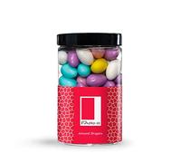 Rita Farhi Assorted Colours Sugared Almond Dragees in a Gift Jar - 350 g - Sugar Almonds Sweets
