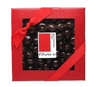 Rita Farhi Dark Chocolate Coated Ginger Luxury Gift Box 250g - Vegan Belgian Chocolate with Crystallised Stem Ginger, Palm Oil Free Recipe