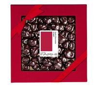 Rita Farhi Dark Chocolate Coated Ginger Luxury Gift Box 250g - Vegan Belgian Chocolate with Crystallised Stem Ginger, Palm Oil Free Recipe